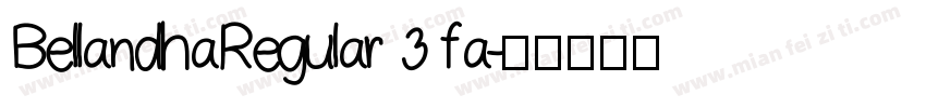 BellandhaRegular 3 fa字体转换
